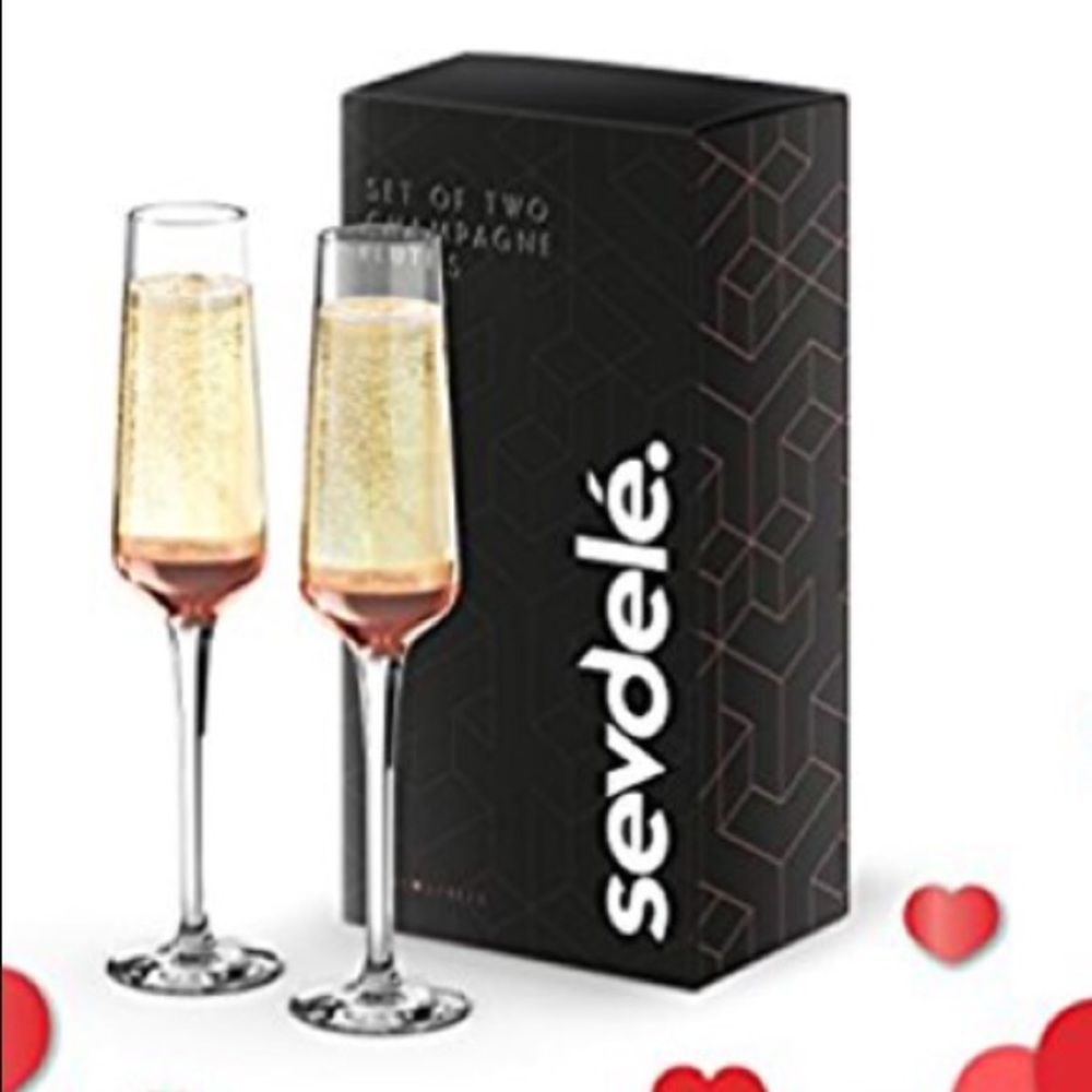 🆕Sevdele "Love" Series◻️Champagne Flute Glasses🥂